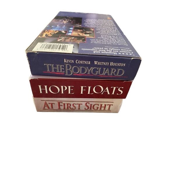 Lot of 3 Romance VHS Tapes The Bodyguard Hope Floats At Fist Sight Vintage Movie - Picture 4 of 5